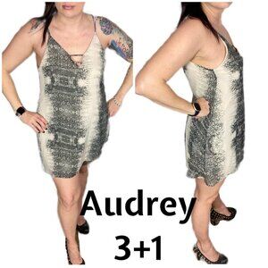 Audrey 3+1 snakeprint slip dress. Cami. Spaghetti straps. Size medium